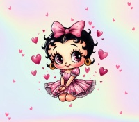 BETTY BOOP WITH SMALL DESIGNERS CHOICE ARRANGEMENT