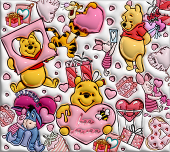 WINNIE THE POOH 1 WITH SMALL ARRANGEMENT DESIGNER\'S CHOICE