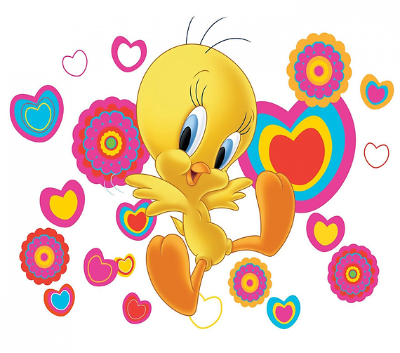 TWEETY WITH SMALL ARRANGEMENT DESIGNER\'S CHOICE